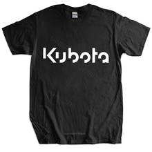 Мужские Роскошные хлопковая футболка продается тягач Kubota, Винтаж логотип S-3XL 100% хлопковая футболка унисекс футболка с длинными рукавами, женские топы, футболки 2024 - купить недорого