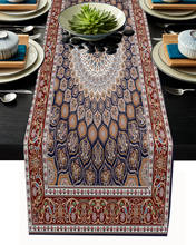 Turkish Carpets Texture Table Runner Modern Party Dining Table Runner Wedding Table Decor Tablecloth and Placemats 2024 - buy cheap