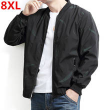 Men's Jackets Plus Size 5XL 8XL 6XL 7XL 2020 Men's New Casual Jacket High Quality Spring Regular Slim Jacket Coat Wholesale 2024 - buy cheap