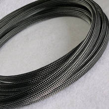 Fundas para cables de 4/6/8mm, color negro transparente, PET, 3 cables, protección densa, malla de alambre de piel de serpiente, conjuntos de cables de señal de choque de nailon 2024 - compra barato