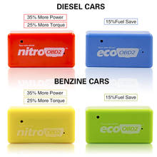 Ecoobd2-caja de sintonización de Chip económico Nitroobd2 para coches de gasolina y diésel, ahorro de combustible 15%, PCB Simgle 2024 - compra barato
