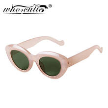 Gafas de sol de estilo ojo de gato extralargo para mujer, anteojos de sol femeninos de moda, diseño de marca 2021, marco grueso ovalado 2024 - compra barato