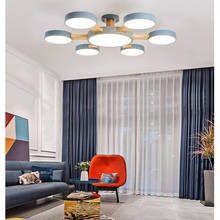 Lámpara de techo LED de estilo nórdico para sala de estar, luz redonda simple para dormitorio, estudio, pasillo, iluminación de hotel 2024 - compra barato