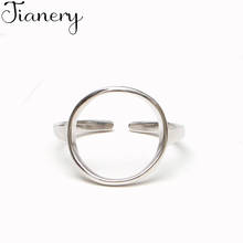 JIANERY Punk Vintage Silver Color Circle Rings For Women Men Engagement Rings Girls Party Gifts Anillos 2019 2024 - buy cheap