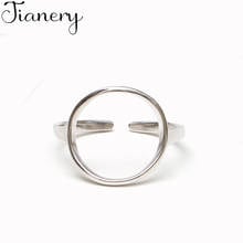 JIANERY-Anillos circulares Punk para mujeres y hombres, Anillos de compromiso de Color plateado Vintage, regalos de fiesta para niñas, 2019 2024 - compra barato