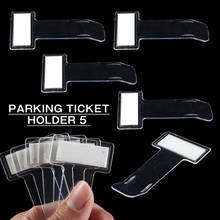 Mayitr 5pcs Car Vehicle Parking Ticket Permit Holder 75 x 40mm Windscreen Window Clip Sticker for Auto Fastener Clips 2024 - buy cheap