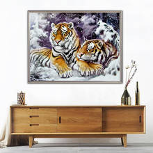 5D Diamond Painting Animal Needlework Diy Diamond Embroidery Tiger Full Square/Round Drill Mosaic Cross Stitch Gift Home Decor 2024 - buy cheap