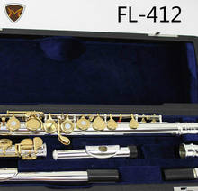 MARGEWATE Flute FL-412 Curved Heads Flutes Silver Plated Gold Lacquer Key 16/17 Holes Open Closed C Key Flute with Case 2024 - buy cheap