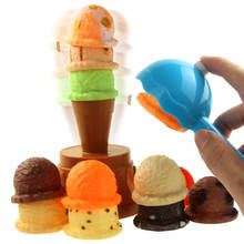Torre de brinquedo para crianças, brinquedo educacional para brincar de sorvete, torre de simulação de comida 2024 - compre barato