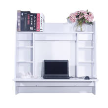 Escritorio de ordenador de pared, mesa de oficina, ahorro de habitación, dos colores, PC (100x107x50)cm 2024 - compra barato