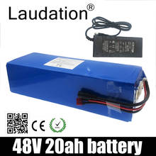 Laudation 48V 20ah Electric Bike Lithium Battery 13S 4P 21700 Pack For Less Than 750W Motor With 25A BMS And 2A Charger T Plug 2024 - buy cheap