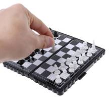 100% Brand New and High Quality 1set Mini Portable Chess Folding Magnetic Plastic Chessboard Board Game Kid Toy 2024 - buy cheap