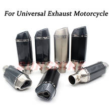 Exhaust Motorcycle Muffler Motorbike Escape Moto Modified Motorcross Pipe DB Killer For Kawasaki Z1000 Z800 MT03 Z400 NMAX155 R6 2024 - buy cheap