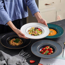 Тарелка для завтрака Континентальная Западная, тарелка для макаронных изделий, домашняя керамическая тарелка для фруктов в западном стиле, соломенная шляпа, тарелка, кухонные принадлежности 2024 - купить недорого