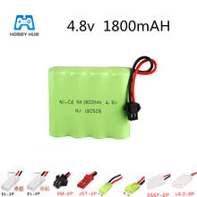 Pilha aa nicd para carro controle remoto, robô recarregável, brinquedo, iluminação, 4.8v, 1800mah 2024 - compre barato