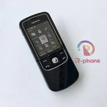 Nokia 8600 luna-celular recondicionado, telefone móvel 2g gsm com controle deslizante de 2mp, teclado árabe russo original e desbloqueado 2024 - compre barato
