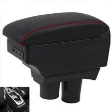 BIG SPACE+LUXURY+USB armrest Storage content box stowing tidying FIT FOR Peugeot 301 NEW citroen c Elysee 2012-16 2024 - buy cheap