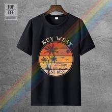 Camiseta masculina e feminina divertida, camiseta retrô chaves west florida 2024 - compre barato