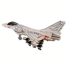 Avião militar de simulação de madeira, modelo de brinquedo, conjunto militar, arma, presente para crianças, hobby 2024 - compre barato