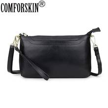 COMFORSKIN Luxurious Women Leather Messenger Bags Fashion Style Ladies Cross-body Bag New Arrivals Genuine Leather Handbags 2024 - buy cheap