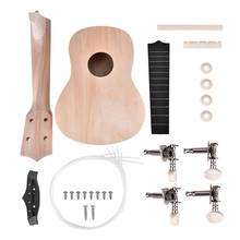 21inch Ukulele DIY Kit Basswood Hawaii Guitar Handwork Assembly Painting Toy Ukulele Parts Set for Amateur 2024 - buy cheap