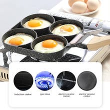 Four-hole Frying Pot Thickened Omelet Pan Non-stick Egg Pancake Steak Pan Cooking Egg Ham Pans Breakfast Maker Kitchen Tools 2024 - buy cheap