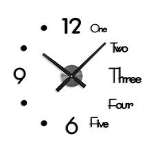 Wall Clock 3D Modern Watch Kitchen Quartz Needle Acrylic Living Room Silent Antique Round Acrylic Gifts Home Decoration 2024 - buy cheap