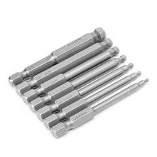 7 Pcs 65mm Magnetic Ball End Hexagon Head Hex Screwdriver Bits Drill Tools 2.5'' C5AC 2024 - buy cheap