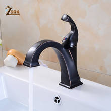 ZGRK Bathroom Faucet Hot Cold Tap Solid Brass Oil Rubbed Bronze Basin Sink Mixer Taps Deck Mounted SLT144 2024 - buy cheap