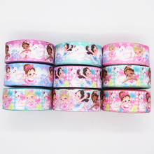 5 Yards 1'' 25MM Girls Printed Grosgrain Ribbons For Hair Bows DIY Handmade Materials Y19100902 2024 - buy cheap