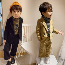 Conjunto de traje Formal para niño, traje de primavera y otoño, Blazer, pantalones, 2 uds. 2024 - compra barato