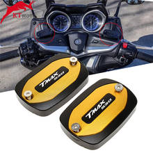 Cubierta de la taza del tanque del cilindro maestro del freno delantero de la motocicleta CNC, "envío gratis", para Yamaha Tmax 530 TMAX 530 SX DX 2012-2019 2024 - compra barato