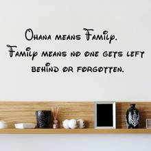 Disney Family QHANA Fashion phrase wall sticker Pvc wall stickers Removable material wall sticker home decoration accessories 2024 - buy cheap