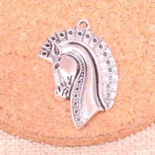17pcs horse Charms Zinc alloy Pendant For necklace,earring bracelet jewelry DIY handmade 36*26mm 2024 - buy cheap
