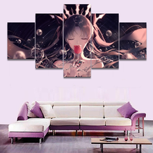 Arte de pared en Hd, lienzo de pintura, imágenes, 5 piezas, papeles de Anime, póster impreso, Marco Modular para sala de estar, decoración del hogar 2024 - compra barato