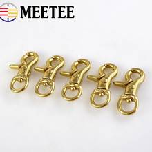 2/4pcs Solid Brass Bag Buckles Trigger Clips Snap Metal Swivel Lobster Clasps Bag Strap Keyring Buckle DIY Leather Crafts 2024 - buy cheap