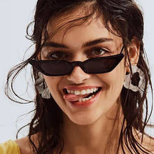 ZAOLIHU-Gafas De Sol pequeñas para mujer y hombre, anteojos De Sol Unisex De plástico, con montura UV400, estilo ojo De gato Sexy, color negro 2024 - compra barato