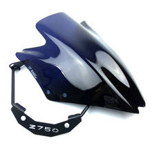 Parabrisas transparente para motocicleta Kawasaki Z750, Z750R, Z 750, 2007-2012, de alta calidad, 07, 08, 09, 10, 11, 12 2024 - compra barato