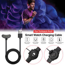 Магнитный зарядный кабель, 1 м, USB-кабель для зарядки умных часов TicWatch Pro3, док-станция для быстрой зарядки для TicWatch Pro 3 2024 - купить недорого