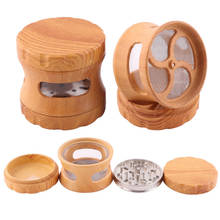 2Pcs Resin Herb Herbal Grinder 63mm Smoke Tobacco Crusher With Transparent Windows Cigarette Smoking Accessories Pipe Amoladora 2024 - buy cheap