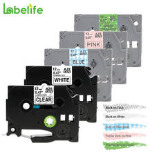 Labelife 5 pacotes refletor rótulo compatível com brother 12mm rótulo laminado 2024 - compre barato