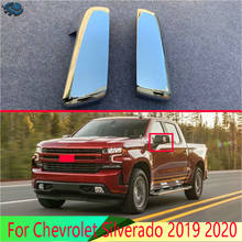 Для Chevrolet Silverado 2019 2020 автомобильные аксессуары ABS Хромированная дверная боковая зеркальная крышка Накладка для заднего вида 2024 - купить недорого