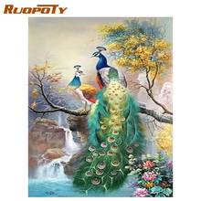 RUOPOTY 5d Diamond Painting Peacock Animals Picture Of Rhinestone Full Drill Square Diamond Embroidery Decoration Home 2024 - buy cheap