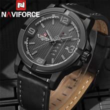 NAVIFORCE Men Wristwatch Sport Military Waterproof Man Watch Top Brand Luxury New Auto Date Week Leather Quartz Male Clock 9177 2024 - buy cheap