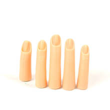 5Pcs/Set Silicone Practice Nail Art Training Hand Finger Adjustable Fake Finger Manicure Tool 2024 - buy cheap