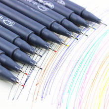 10 Colors Fineliner Pen Set Fine Line Colored Sketch Arts Drawing Marker Pens for Journal Planner Graffiti Hook Fiber Pens 2024 - buy cheap