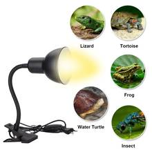 Лампа для рептилий стенд UVA, UVB лампы светильник ящерица черепаха нагревательный светильник держатель с зажимом для черепаха обитания садок для рыбы 2024 - купить недорого
