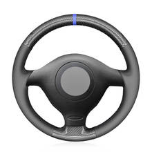 Black Carbon Fiber Leather Car Steering Wheel Cover for Seat Leon MK1 (1M) 1998-2005 Skoda Fabia RS 2003 Fabia 1 (6Y) 2004-2005 2024 - buy cheap
