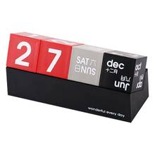 Calendario perpetuo cuadrado DIY, decoración de escritorio, creativo 2024 - compra barato