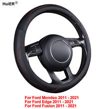 Auto Car Steering Wheel Cover Wrap Non-slip For Ford Mondeo Edge Fusion 2011 2012 2013 2014 2015 2016 2017 2018 2019 2020 2021 2024 - buy cheap